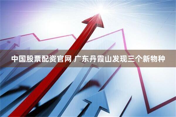中国股票配资官网 广东丹霞山发现三个新物种