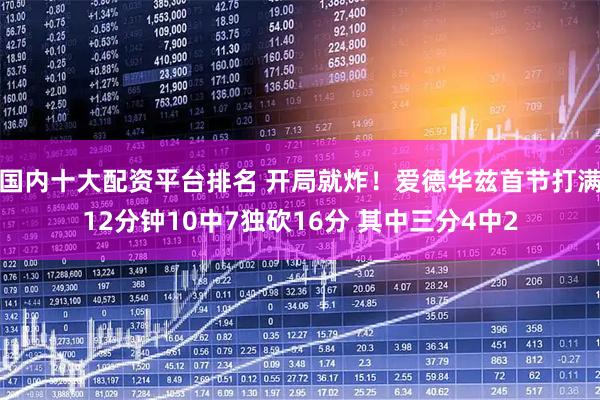 国内十大配资平台排名 开局就炸！爱德华兹首节打满12分钟10中7独砍16分 其中三分4中2